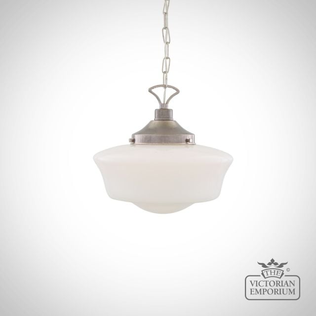 School House Pendant Light Glass Pendant Light  Mlp117antslv