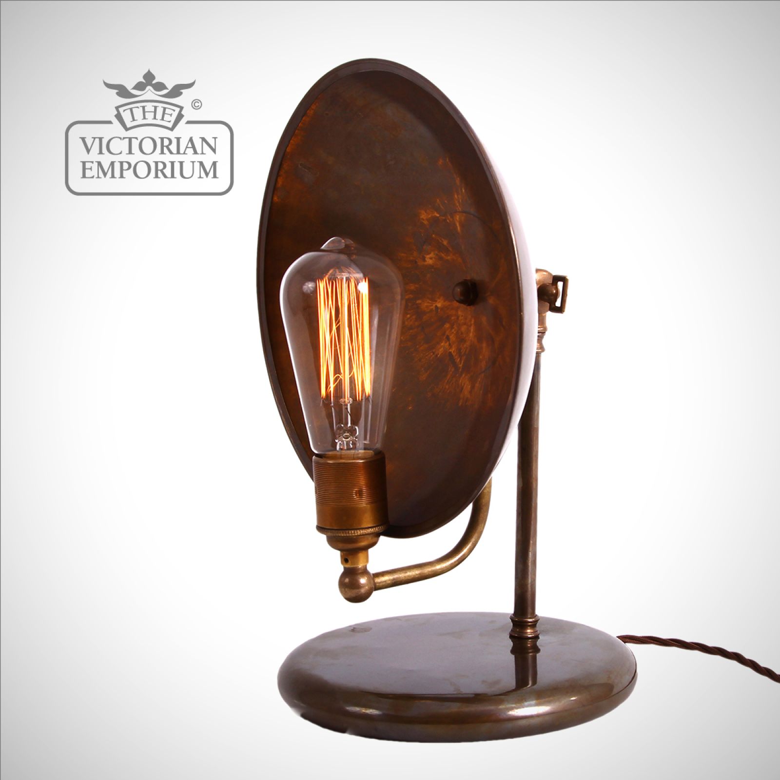 Chulainn Industrial Dish Table Lamp