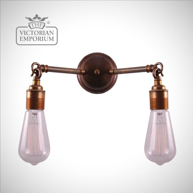 Arigo Double Wall Sconce in a choice of finishes