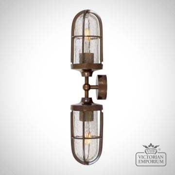 Clayton Double Well Glass Wall Light