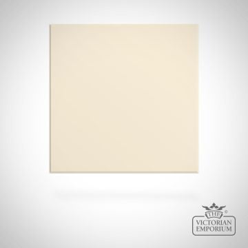 Plain Victorian Square Gloss Tiles  Cream 100x100