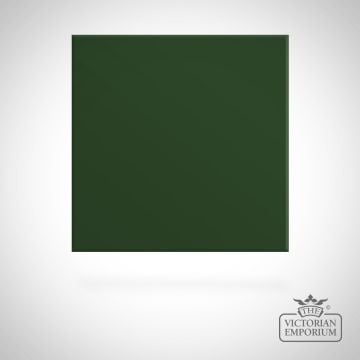 Plain Victorian Square Gloss Tiles  Green 100x100