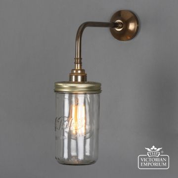 Jam Jar Flush Wall Light In A Choice Of Finishes