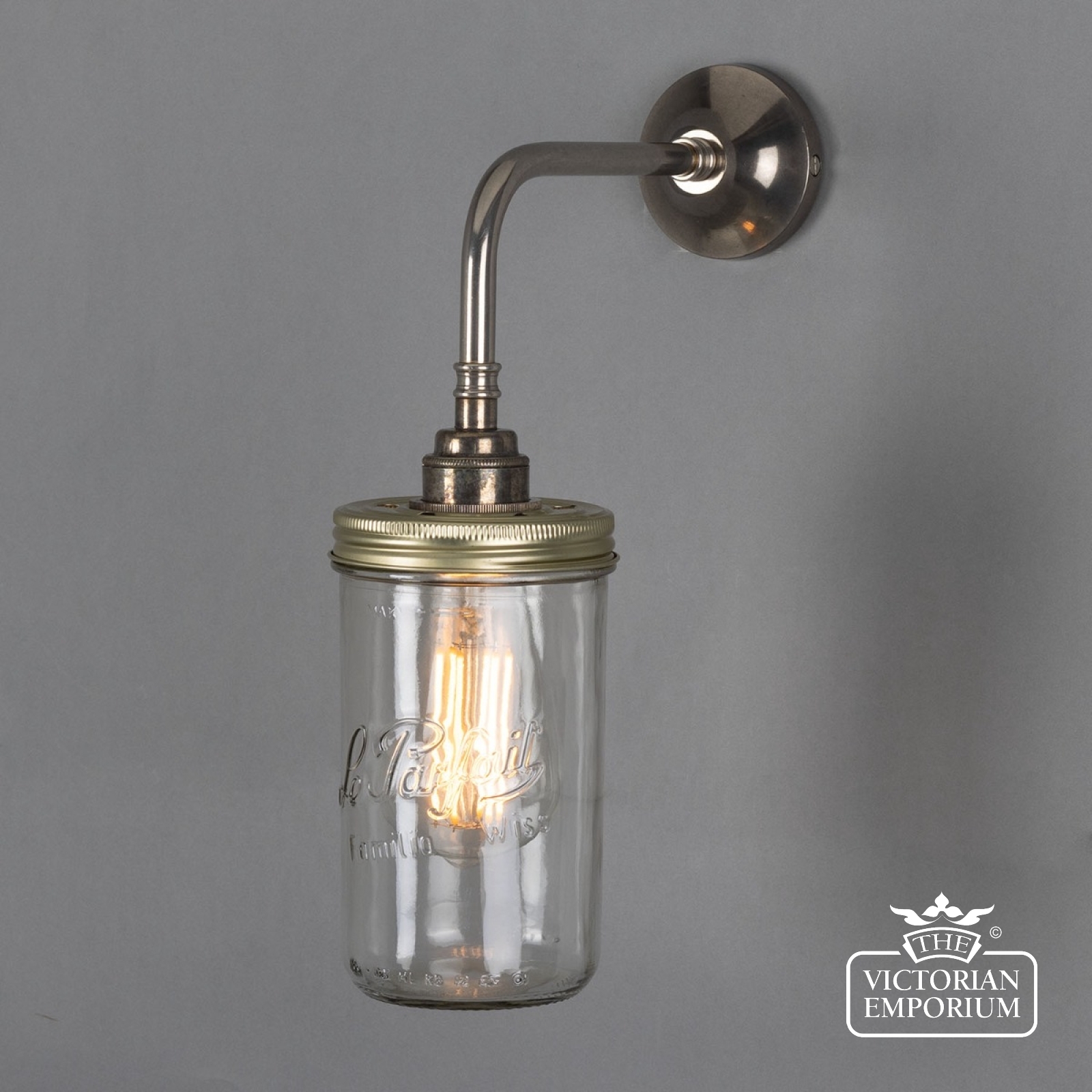 Jam Jar Flush Wall Light In A Choice Of Finishes Wall Lights