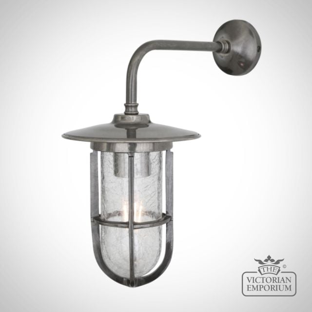 Lena Well Glass Bathroom And Outdoor Wall Light  Mlwl137antbrs 1 1