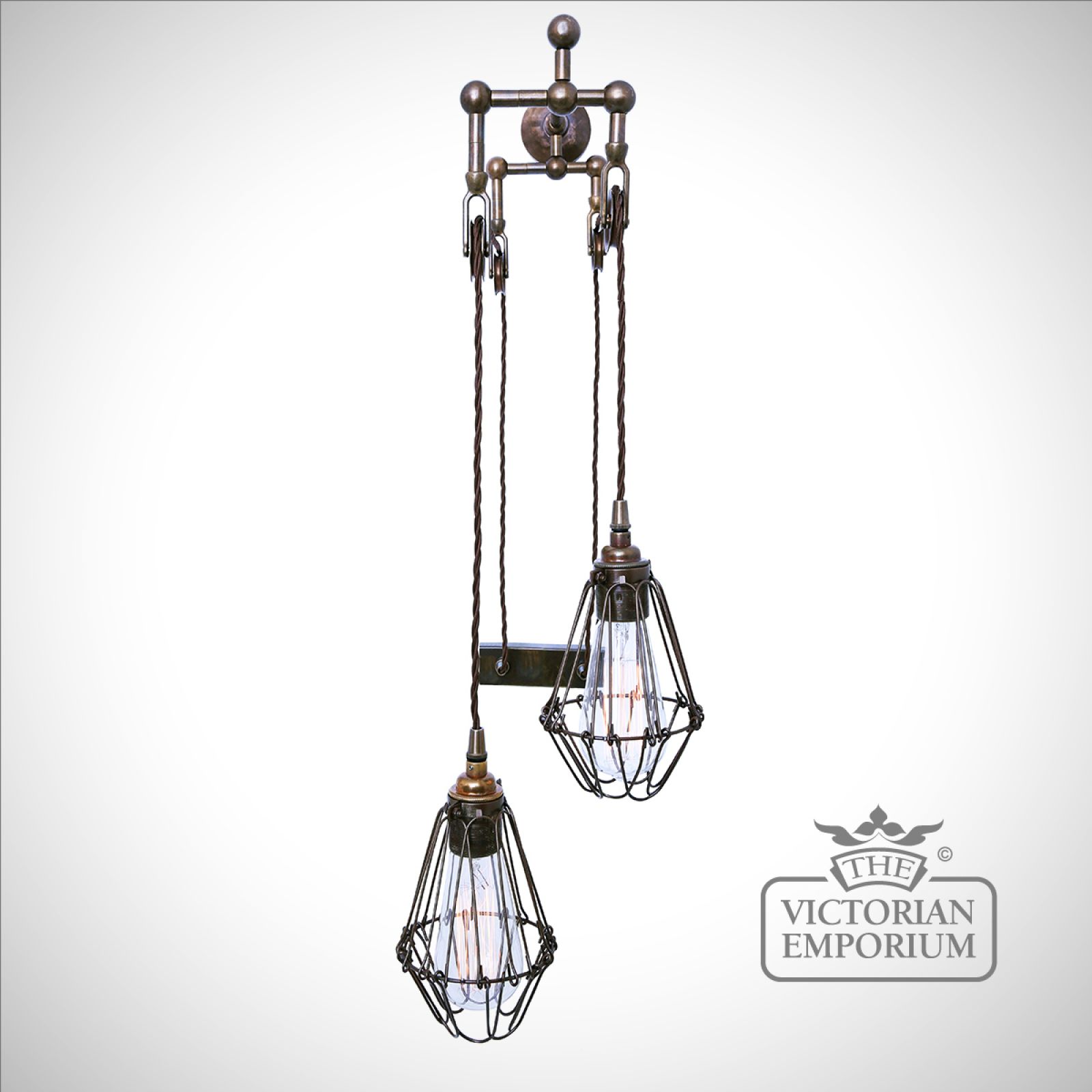 Maxim Double Pulley Wall Light