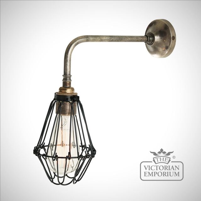 Praia Light Antique Or Polished Brass Or Silver Mlwl143antslv2