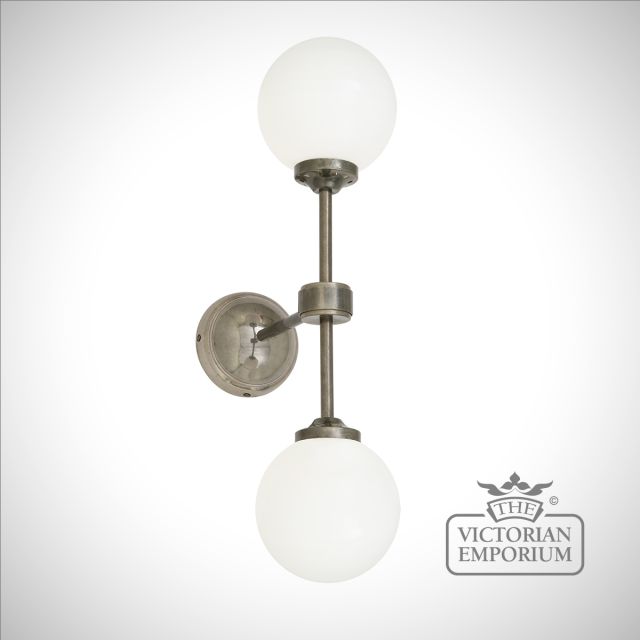 Yaounde Light Antique Or Polished Brass Or Silver Mlwl235antslv 1