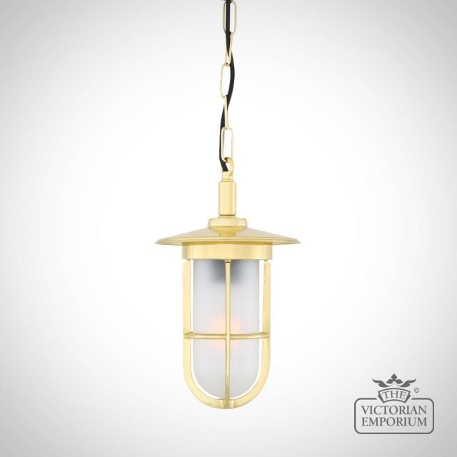 Ramor Outdoor Pendant Light Antique Or Polished Brass Or Silver Mlbp037polbrsfr