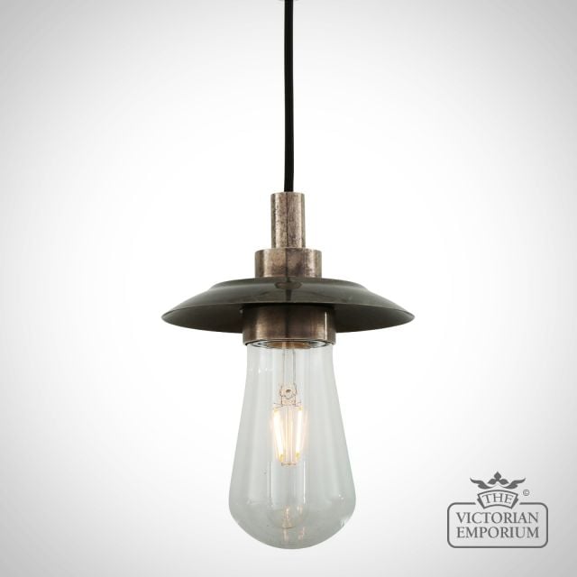 Ren Outdoor Pendant Light Antique Or Polished Brass Or Silver Mlbp011antslv 1