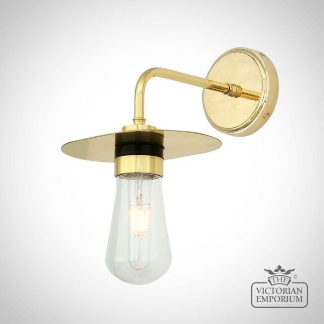 Kai Outdoor Wall Light Antique Or Polished Brass Or Silver Mlbwl013polbrs 2