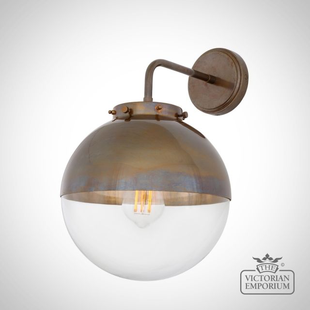 Mica Outdoor Wall Light Antique Or Polished Brass Or Silver Outdoorbathroom