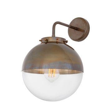 Mica Outdoor Wall Light Antique Or Polished Brass Or Silver Outdoorbathroom