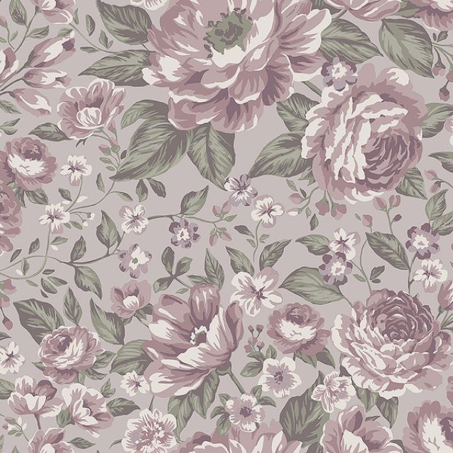 Rosie wallpaper in choice of 4 colours