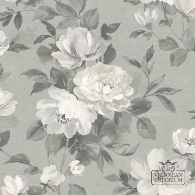Peony wallpaper in choice of 4 colours