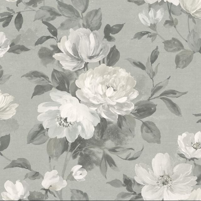 Peony wallpaper in choice of 4 colours