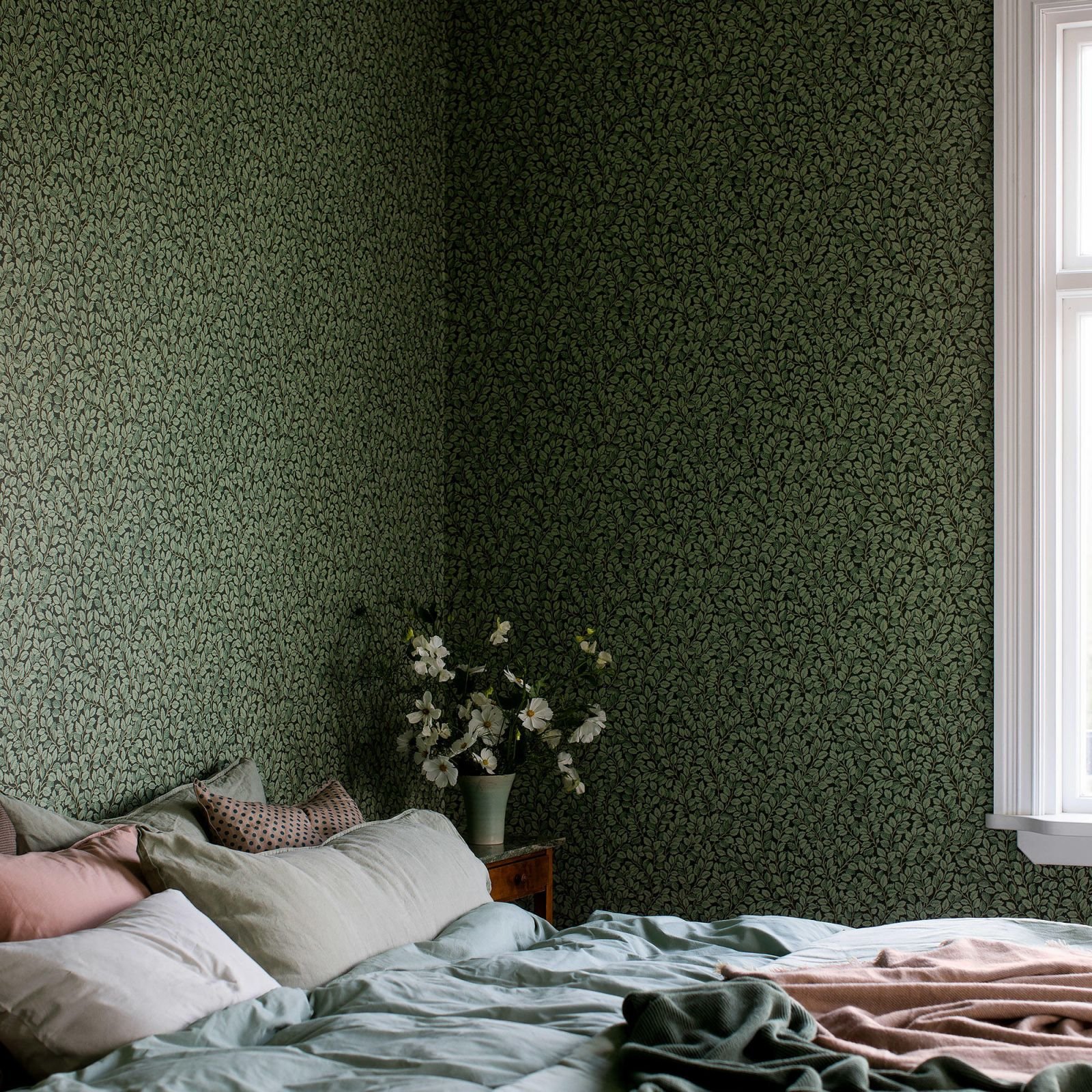 Hazel wallpaper with a choice of 2 colourways