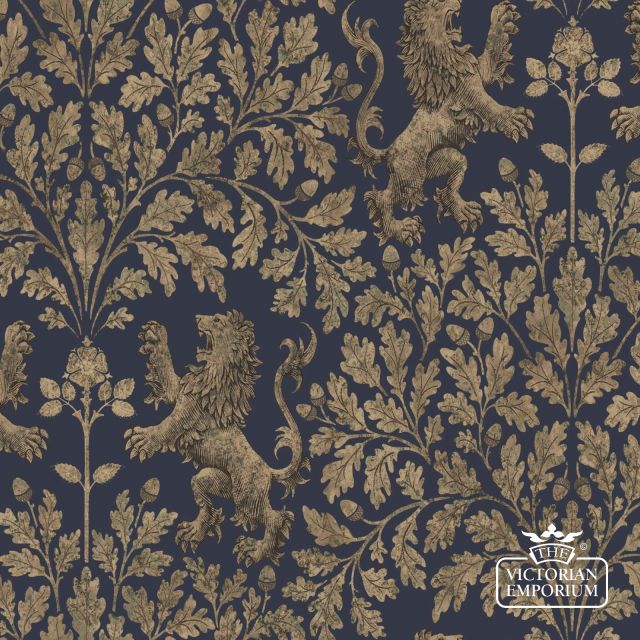 Boscobel Oak wallpaper in choice of four metallic colourways.