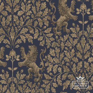 Boscobel Oak wallpaper in choice of four metallic colourways.