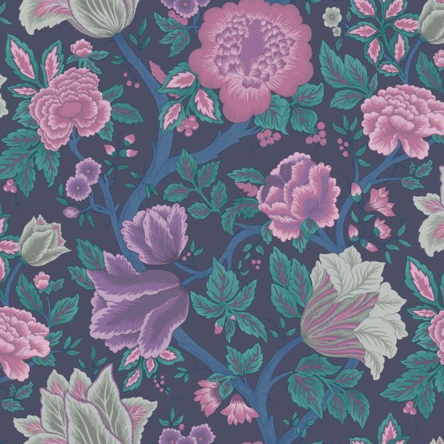 Midsummer Bloom wallpaper in a choice of 4 colourways