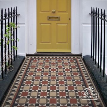 Victorian Mosaic Floor Tiles Insitu Manchester