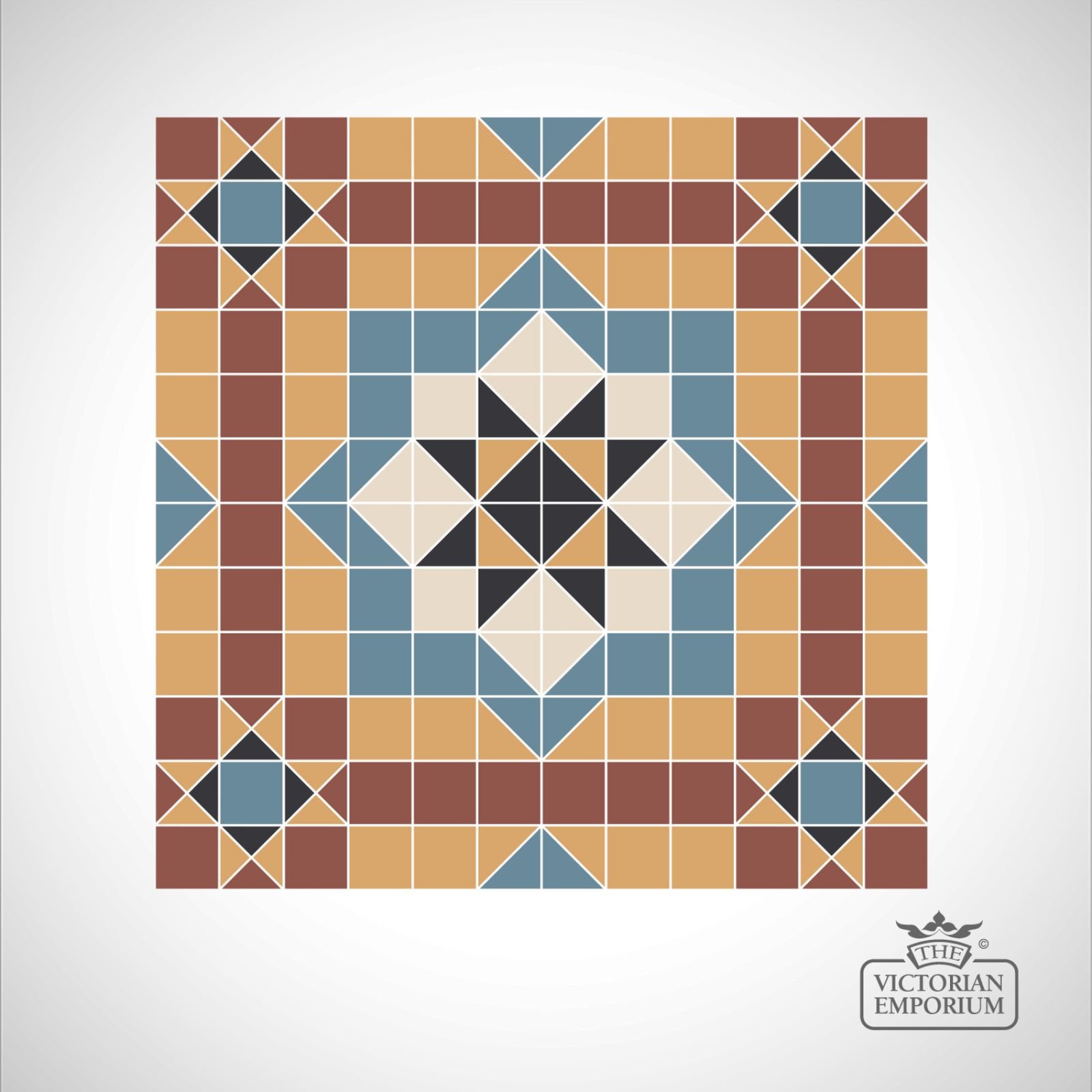Lisbon Victorian Mosaic Floor Tiles - centre panels