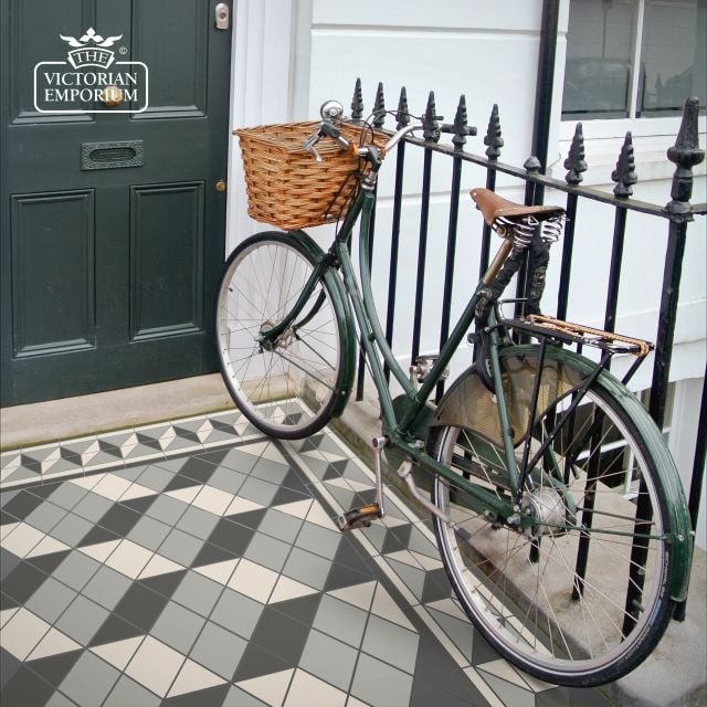 Victorian Mosaic Floor Tiles Insitu2 Brussels