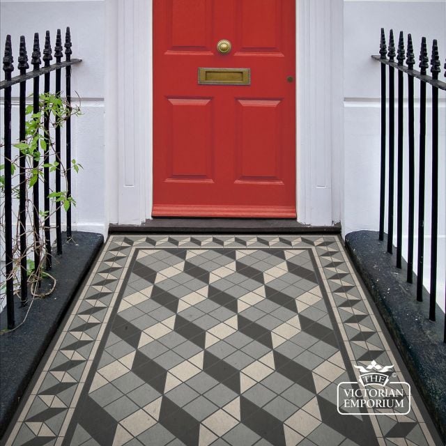 Victorian Mosaic Floor Tiles Insitu Brussels