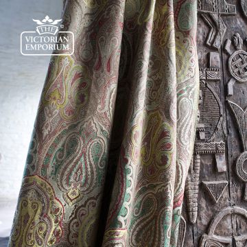 Babylon Fabric Paisley Lampas Design Baobab Brown F0292 06