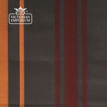 Belgrave Stripe Fabric Wool And Silk Beech Black Maroon F0163 03