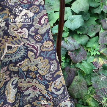 Brangwyn Bizarre Fabric Tapestry Design Crocodile Green