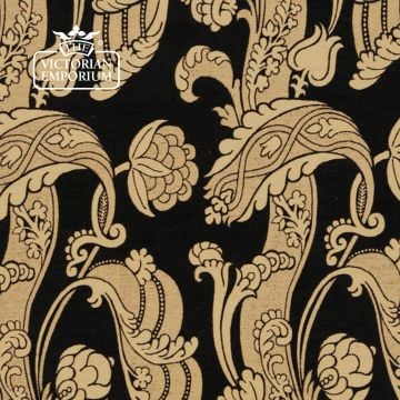 Bruges Chimay And Baird Damask Black Mushroom F0104 021