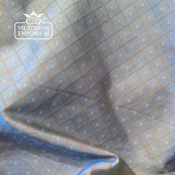 Celia Fabric Square Dots Design Silk Powder Blue F0229