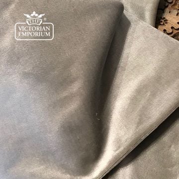 Dauphine Fabric Silk Pile Plain Design F344 Nimbus Grey