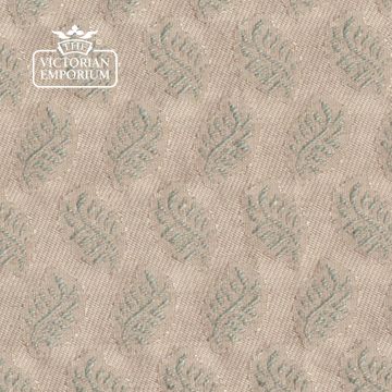 Fern Fabric Small Leaf Design F0243 Puttty Mint