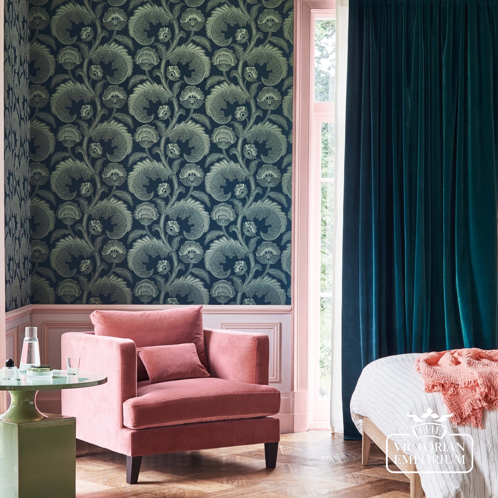 victorian flock wallpaper