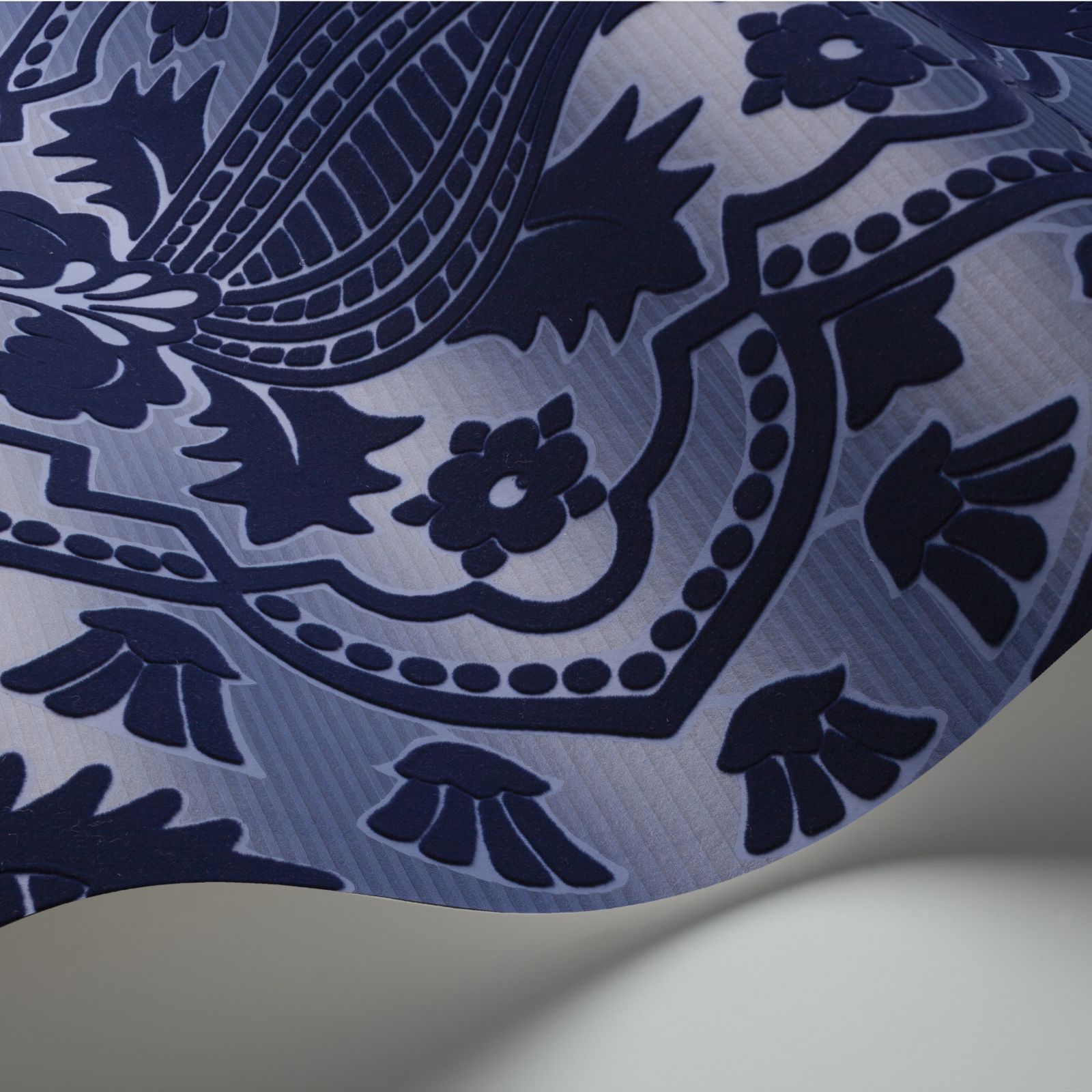 pugin palace flock wallpaper in a choice of 3 colourways