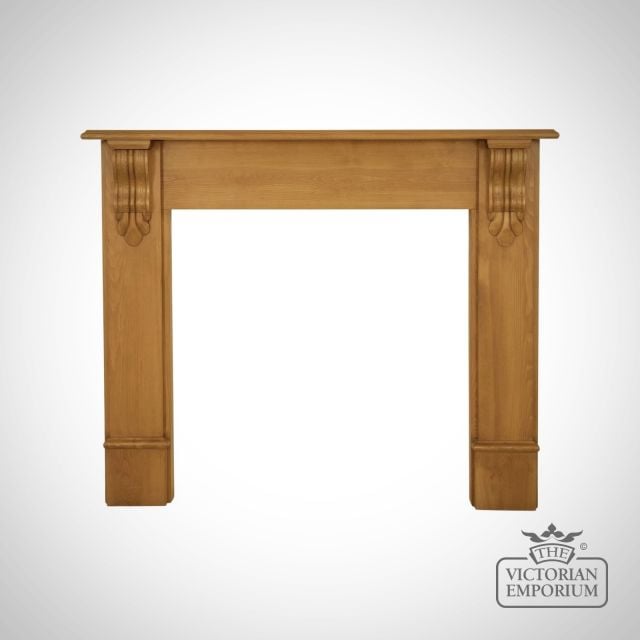 Wooden Fireplace Surround Oak Edinburgh Corbel Smc011