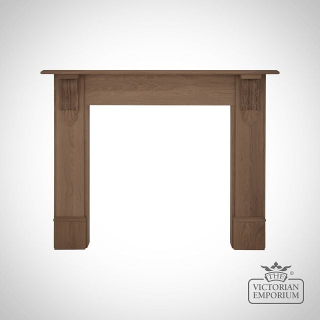 Wooden Fireplace Surround Oak Edinburgh Corbel Smc172
