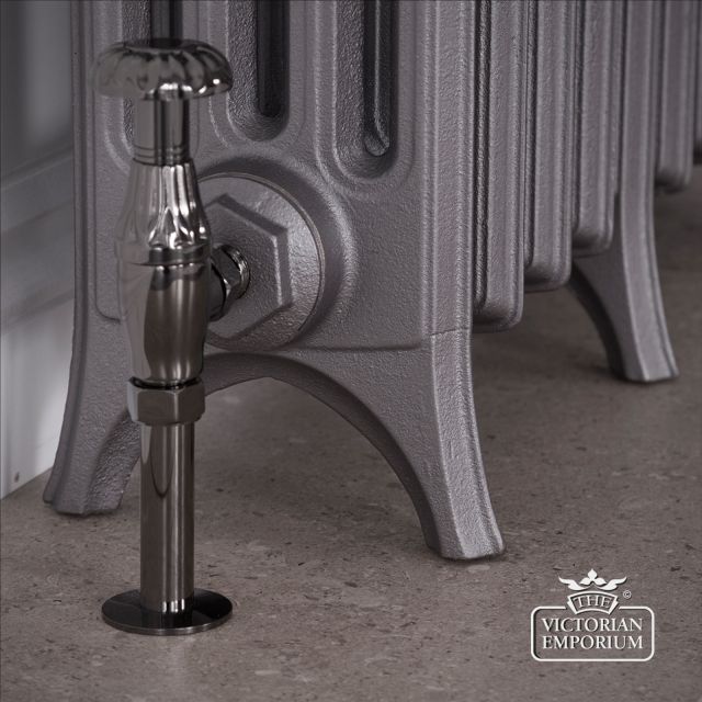 Cast Iron Radiator Rathmell 4 Column 460mm Roberson Baroque Close Up