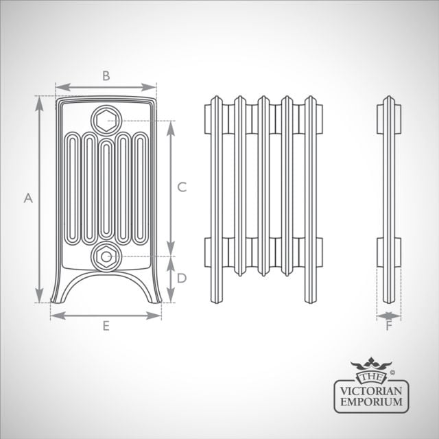 Cast Iron Radiator Rathmell 6 Column Ld
