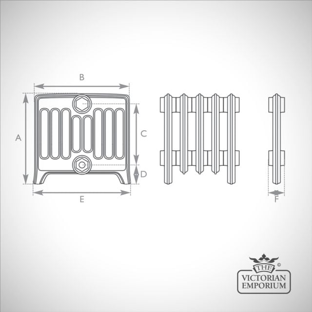 Cast Iron Radiator Rathmell 9 Column Ld