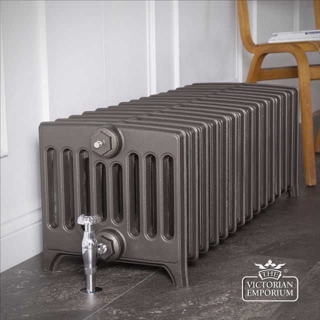 Cast Iron Radiator Rathmell 9 Column Setting Shot Roberson Old Silver