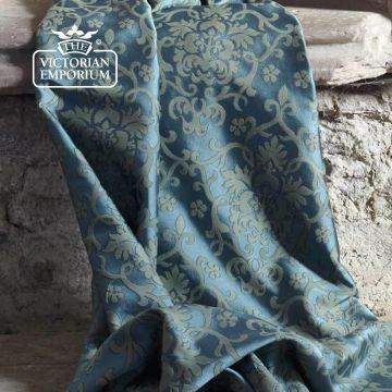Gabriel Fabric Stylized Floral  Medieval Design F0256 Seaweed Sage