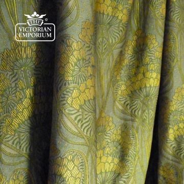 Isolde Fabric Floral Damask Design F0254 Bullrush Green