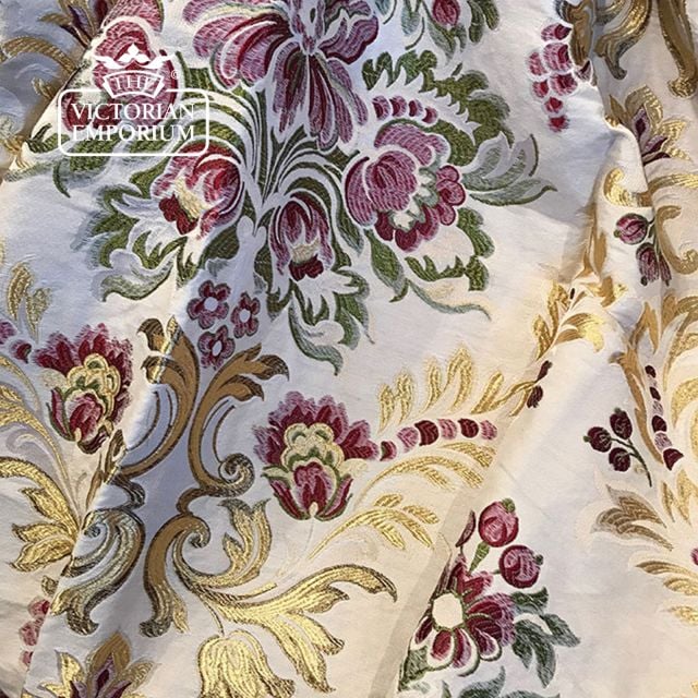 Malibran Fabric in Rose Garden