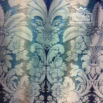 Tresco Fabric Floral Design F0282 Prussian Blue