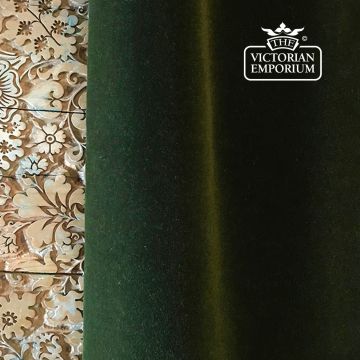 Tufton Fabric Velvet Plain Mohair Design F0345 Ghana Green