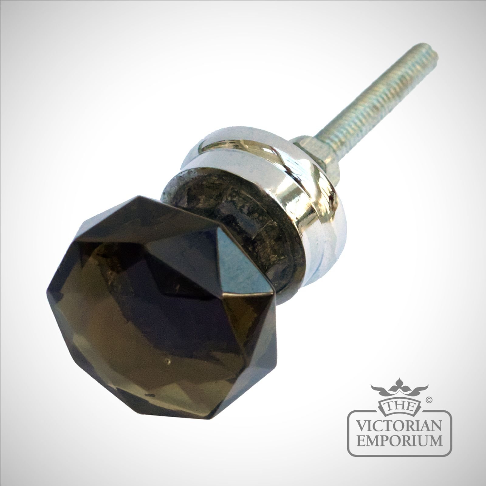 Olive star cut crystal cabinet knob