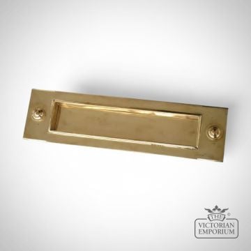 Large front door letterplate in a choice of metals